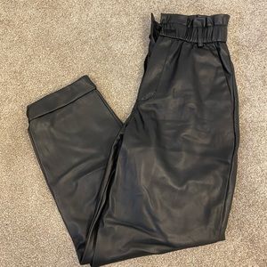 Zara Faux Leather Trousers